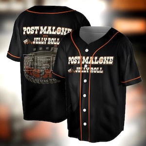Camiseta de béisbol de la gira de Posty, camiseta de la gira Big Ass Stadium, gira de Posty 2025, gira Jelly Roll