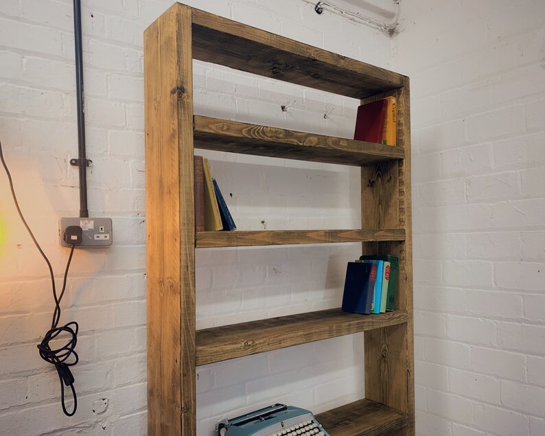 Industrial Scaffold Board Bookcase Bookshelves on Hairpin Legs Etsy