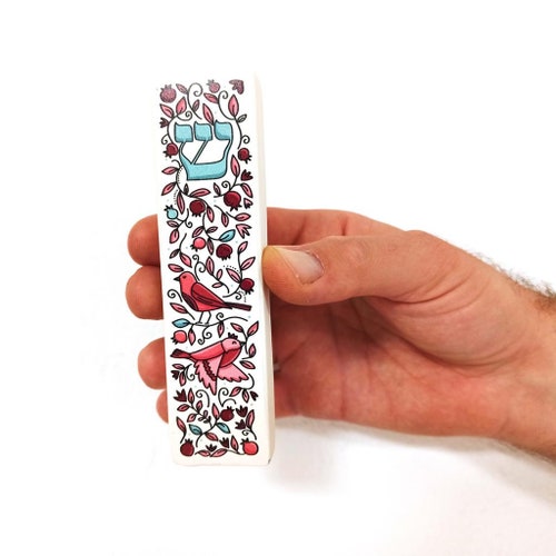 French Decor Jewish Mezuzah Case Etsy