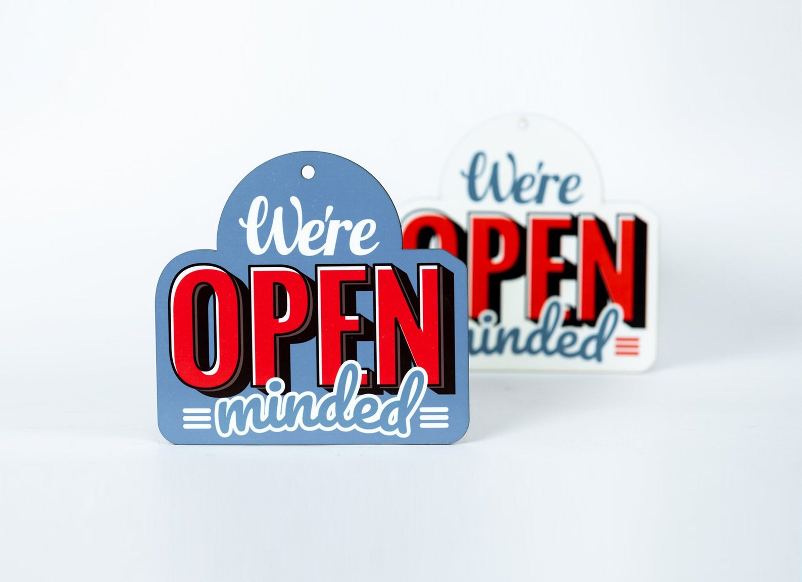 We're Open Minded - Door Sign - Etsy