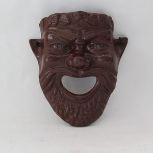 vintage ceramic wall hanging Satyr face. Satyr wall decor, Satyr decor, Satyr art, for wall, Satyr, satyr pan face, Satyr mask for wall