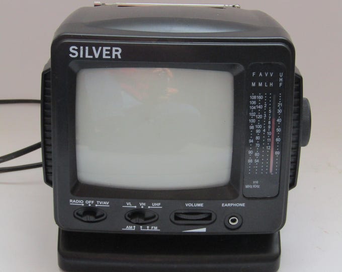 Tv Radio, Vintage Portable Tv Radio, Small Tv, Vintage Tv, Tv for ...