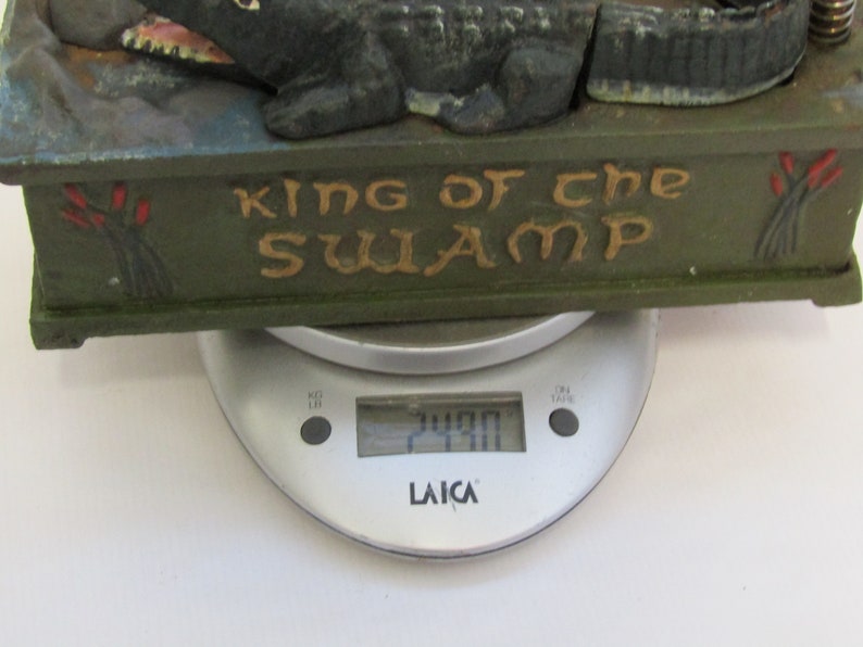 Antique money box collectors king of the swamp mechanical Etsy