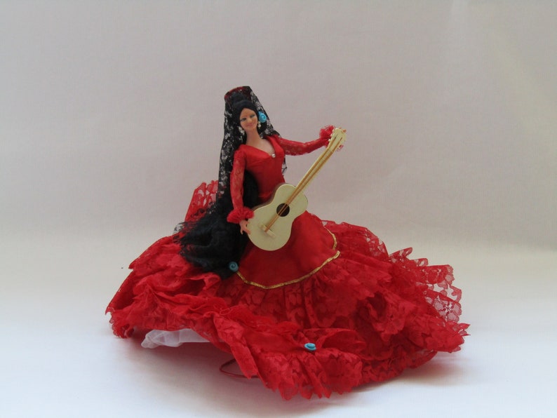 vintage flamenco dancer doll