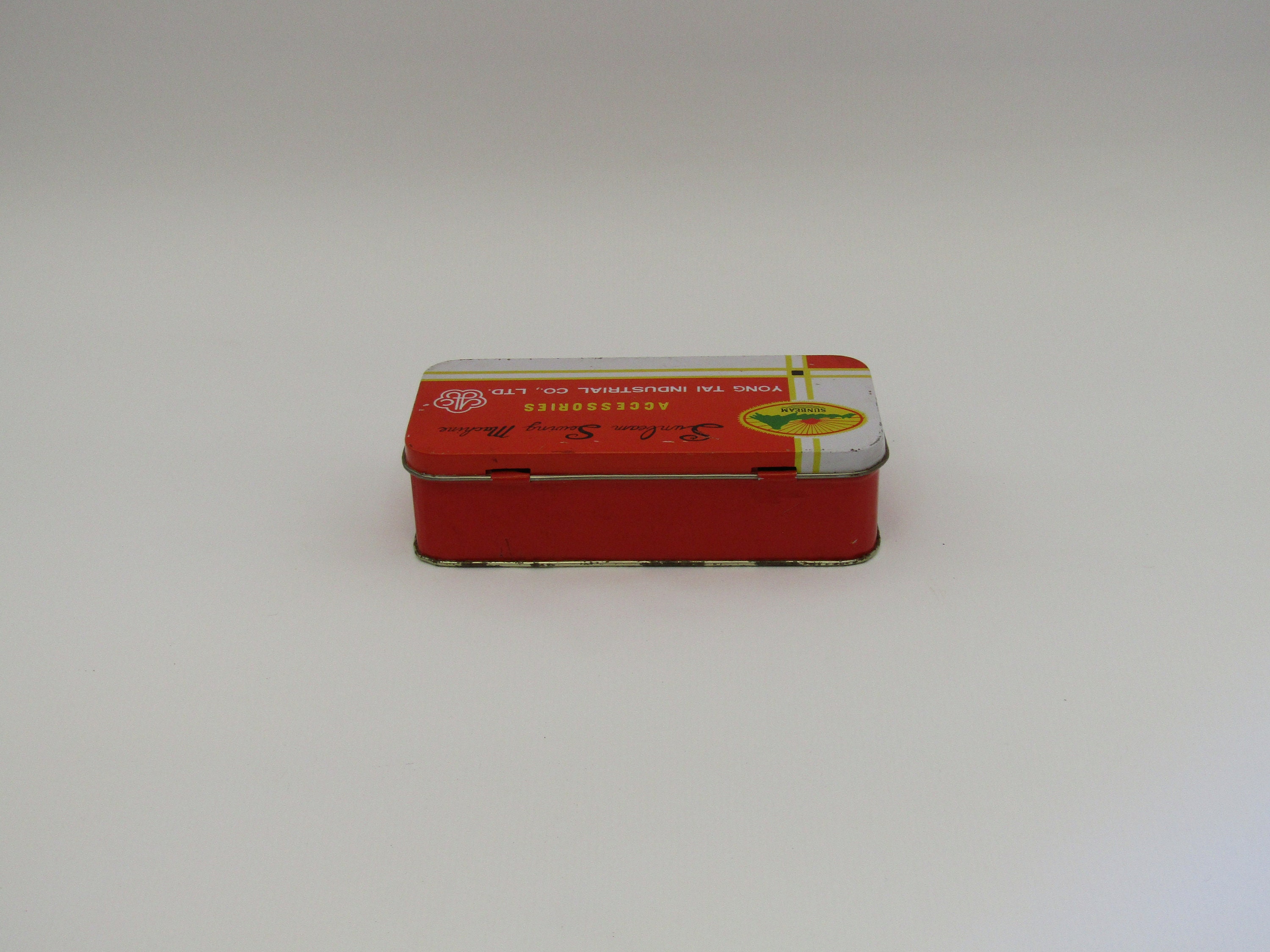 Vintage Sewing Machine Tool Box Antique Metal Container Etsy