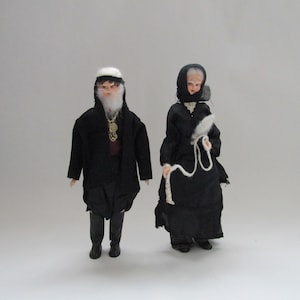 vintage poppen, paar poppen, Kretenzische poppen, etnische poppen, volkspoppen, decoratieve poppen, Kretenzische poppen traditioneel gekleed, volkspoppen, poppen