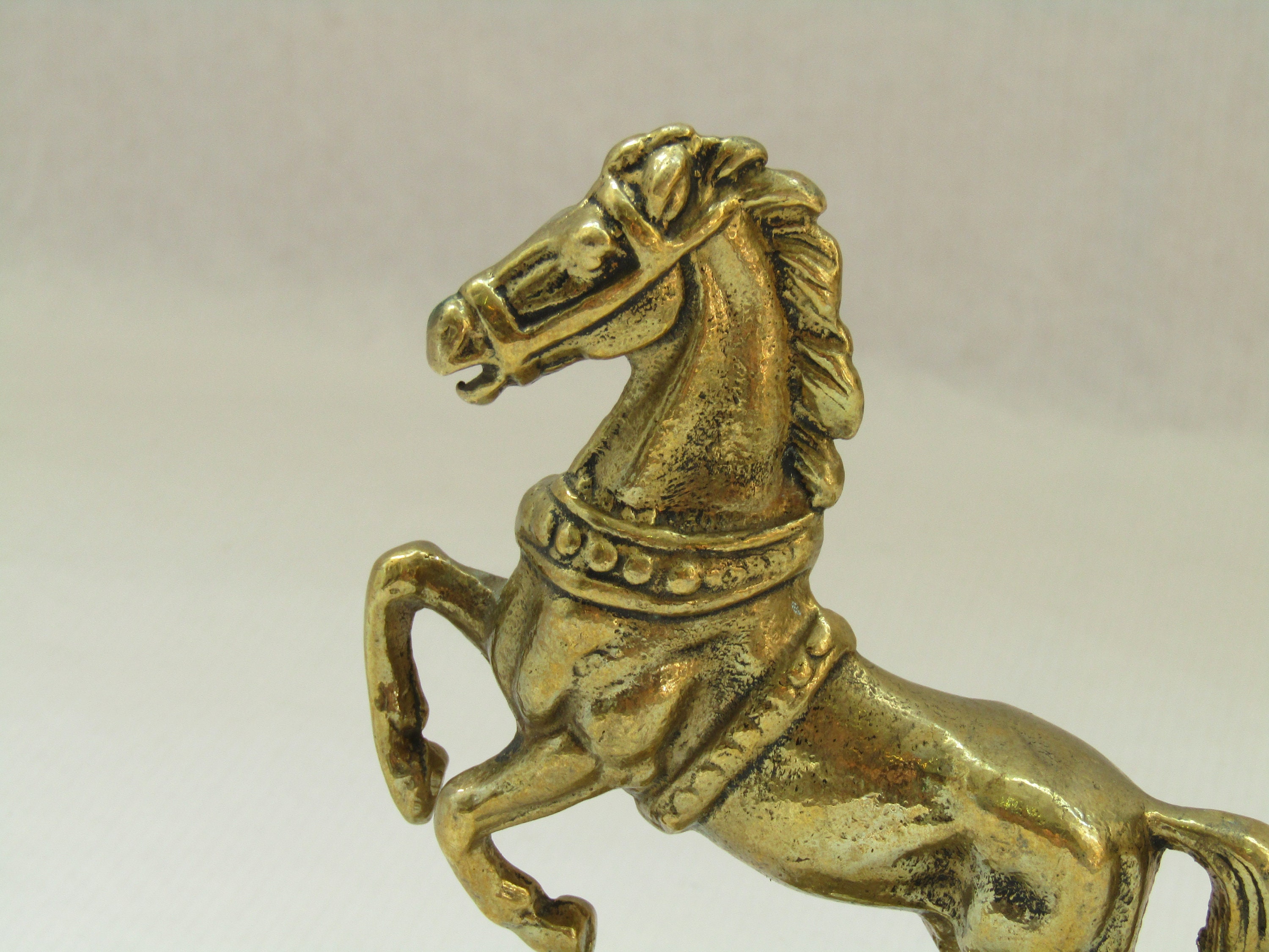 Antique Brass Horse Statue Metal Horse Brass Horse Horse Etsy