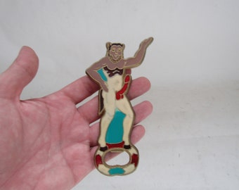 Vintage Greek souvenir brass Satyr inappropriate bottle opener - Satyr - Satyr bottle opener - Satyr vintage - brass bottle opener