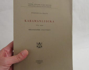 Karamanlidika Book: 20th Century Greek History, Bibliographic Analysis