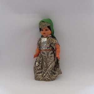 vintage plastic pop, vintage pop, danserespop, verzamelpop, rare pop, decoratieve pop, te verzamelen, vreemde pop