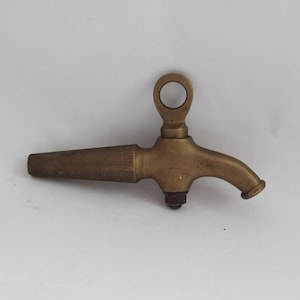 rustic brass wine keg tag barrel - cask faucet - vintage faucet - Bar Tap brass Spigot - Rustic bar ware - brass tap, for use, for decor
