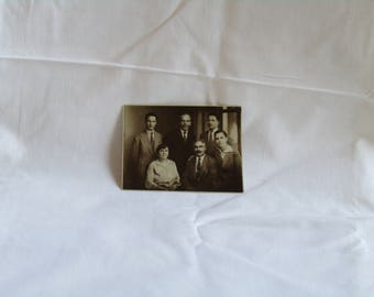antique black and white family photo, Black and white photo, Antique photo, vintage photo, found photo, collectible photo, old family photo