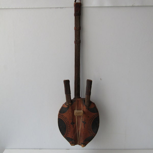 african musical string instrument, decorative Kora,  musical instrument, tribal musical instrument, for collection, for wall