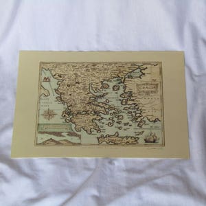 Griechenland Karte für Wand, Vintage Karte, Karte, vintage, Grafik, Grafik, Grafik, Grafik, Grafik, Grafik, Herz, Herz, Herz, Hipster, Vintage, Karte