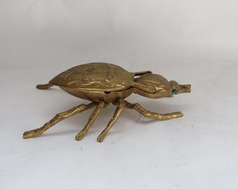 Spider ashtray, brass ashtray shaped as Spider. Brass ashtray, cool ashtray, antique ashtray, for smoker, brass insect, for collection