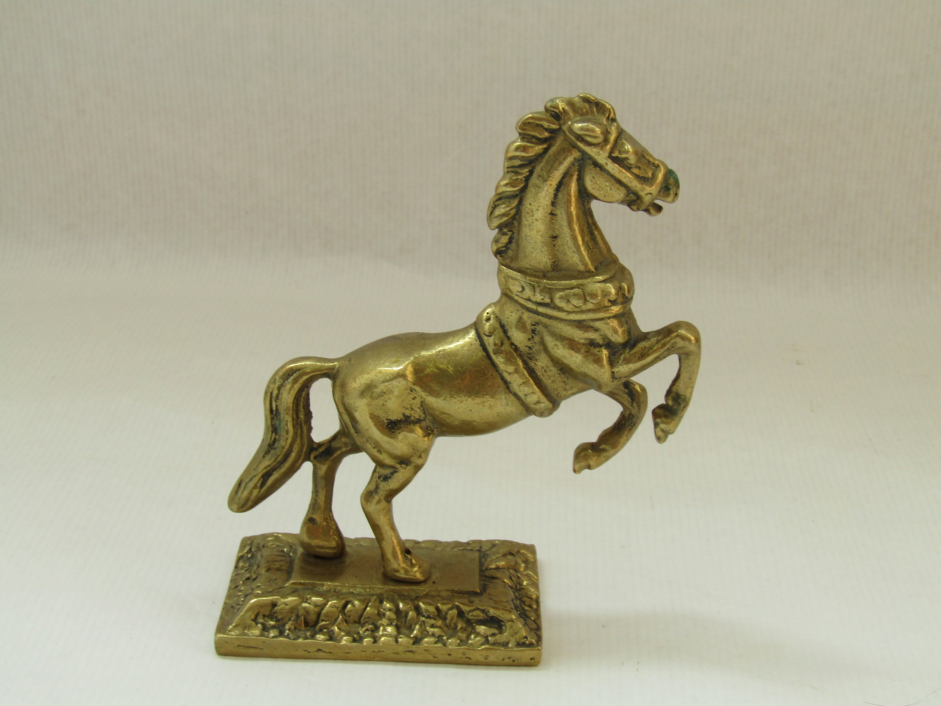 Antique Brass Horse Statue Metal Horse Brass Horse Horse Etsy