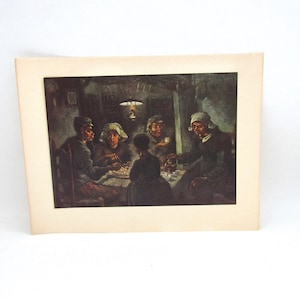 "Vintage Van Gogh ""Kartoffelfresser"" Kunstdruck - Meta-Impressionismus."