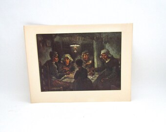 Vintage Van Gogh 'Potato Eaters' Art Print - Meta-Impressionism
