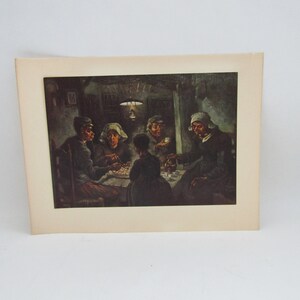 Van Gogh, Van Gogh art print, The potato eaters, meta impressionism art print, Impasto technic, potato eaters, controversial art print
