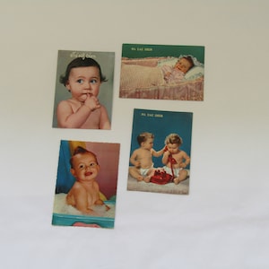 cartes postales de bébé nouveau-né grec vintage, cartes postales de félicitations de bébé vintage, carte postale grecque vintage, cartes postales de bienvenue de bébé