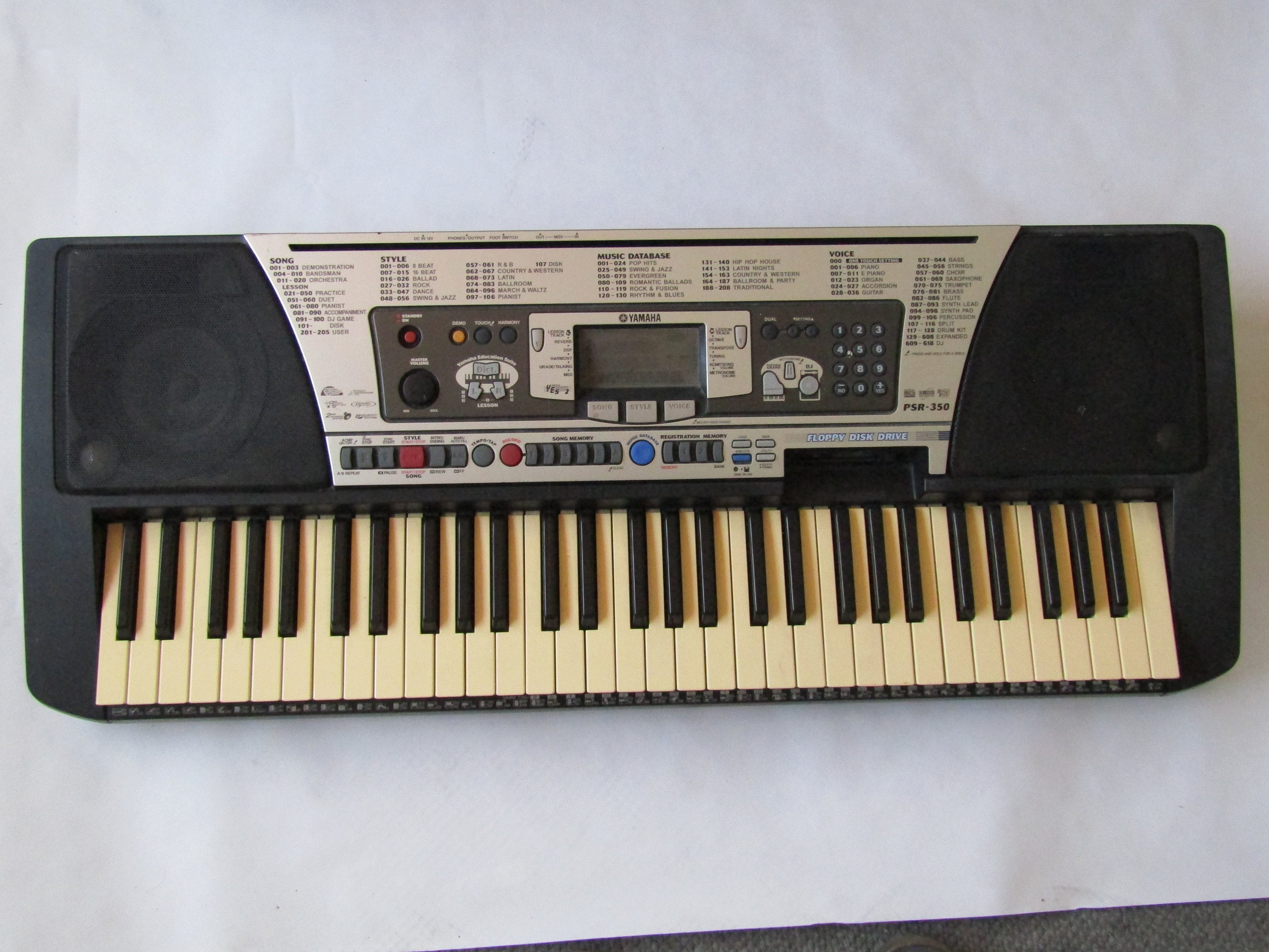 Yamaha psr 350 on sale keyboard