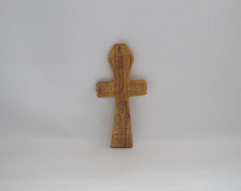 handgemachtes Kreuz, Folklore Kreuz, Holzkreuz, Holz handgefertigtes orthodoxes christliches Kreuz, Kreuz Holz, Kreuz handgemacht, altes Kreuz, Kreuz