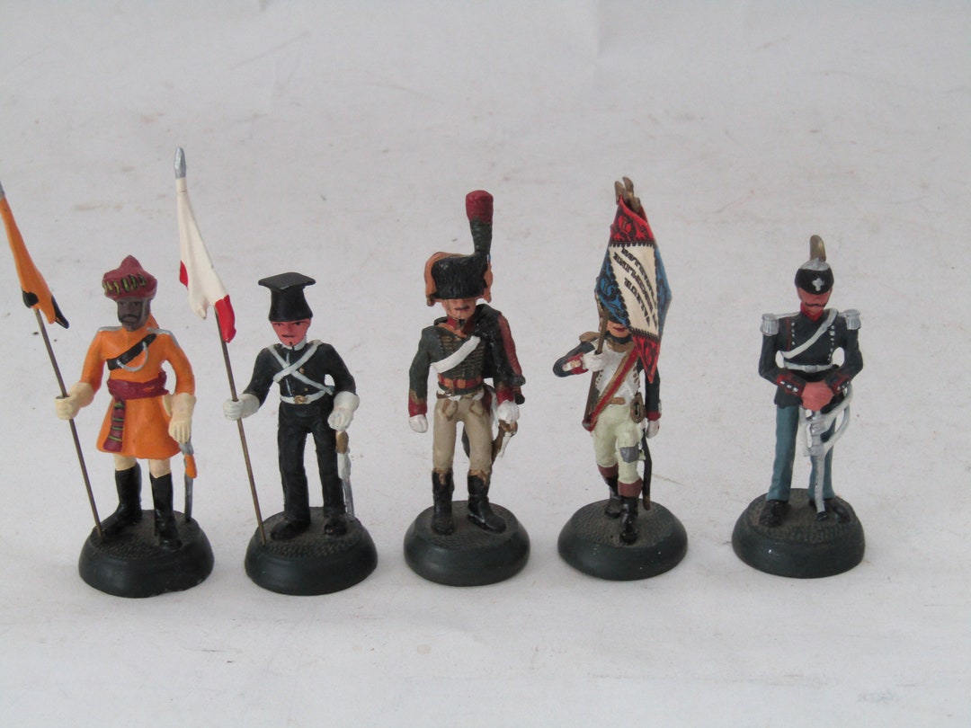 Napoleonic Toy Soldiers Metal, Toy Soldiers for Collection, Vintage Toy