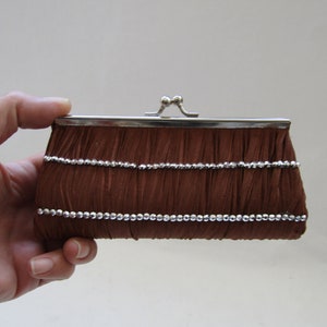 billetera vintage para mujer, billetera vintage para niñas, billetera de mujer vintage, monedero vintage, billetera de mujer vieja, monedero de mediados de siglo, billetera marrón
