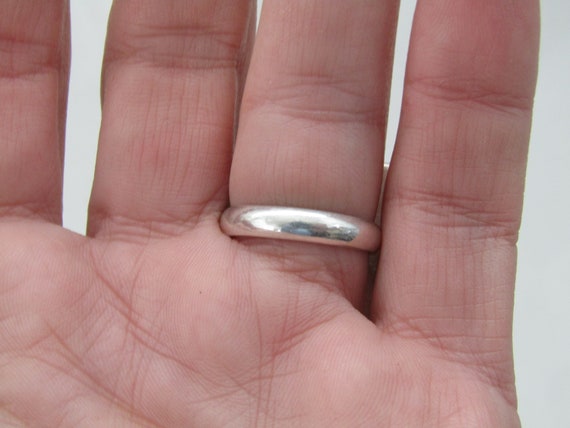 Brutalist Agate Slice Ring: Handmade Sterling Sil… - image 3