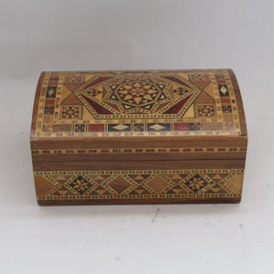 Middle Eastern jewelry Box Handmade Marquetry Box, middle eastern Wooden Box, Vintage Ring Box, Vintage wooden box, ring box, Gift for her