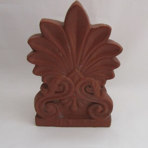 1880-1920 Antique Greek ceramic Antefix decorative tile neoclassical Anthemion AKROKERAMO which carries the name of the manufacturer!