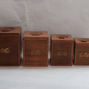 mid century wooden box set, wooden box set, Vintage boxs, mid century box set, mid century boxs, boxs with lid, wooden boxes with lid