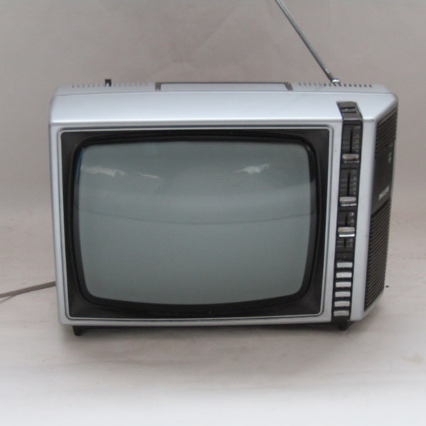 vintage portable tv, philips philetta luxus, retro tv, tv for museum, for use, for collection, old fashioned tv, Philips retrotv , old tv
