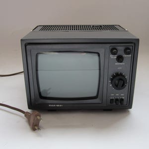 TV portátil vintage, Silelis, 405 D-1, TV retro, TV para museo, para uso, para colección, TV antigua, TV soviética, TV antigua, TV retro