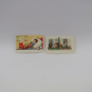 alte Kinder farbige Postkarten, Kinderzimmer Dekor Postkarten, lithographische Postkarten, antike Postkarten, Kinderzimmer Postkarten, Sammler Postkarten