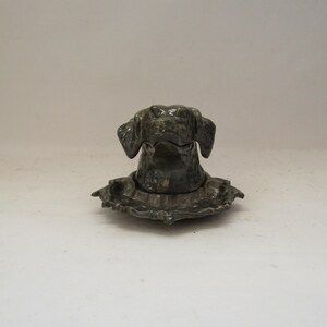 dog ashtray, Vintage ashtray, antique ashtray, old ashtray, gift for smker, old fashioned ashtray, labrador ashtray, gift for dad smoker