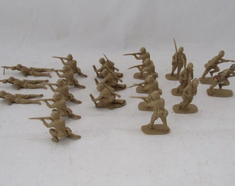 Soldats de plomb airfix, 1/32, infanterie japonaise, figurines en plastique vintage, soldats en plastique vintage, vintage Airfix, Seconde Guerre mondiale, figurines en plastique