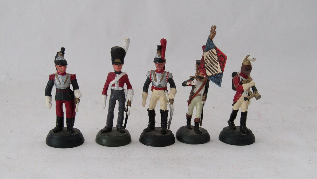 Napoleonic Toy Soldiers Metal, Toy Soldiers for Collection, Vintage Toy