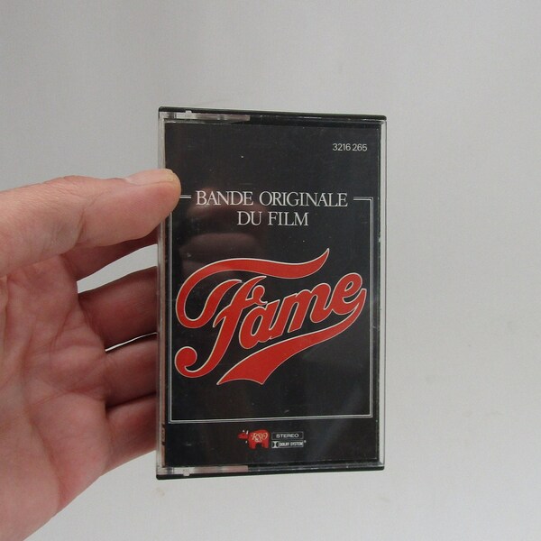 Fame Soundtrack Cassette, 1980, Fame Soundtrack Kassette Französische Ausgabe, Soundtrack Kassettenband, ihr Tonband, Geschenk für Tänzerin