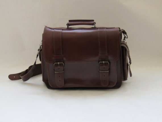 vintage leather handbag, leather handbag, industri
