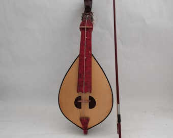 Antieke Creatn Lyra, Vintage muziekinstrument, Folk muziekinstrument, handgemaakt muziekinstrument, Kretenzische Lyra, Lyra muziekinstrument