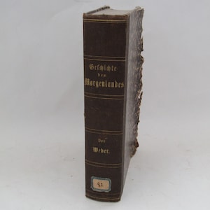 Allgemeine weltgeschichte, George Weber, 1857, antique German book, antique book, world history book, tome 1, German reference book
