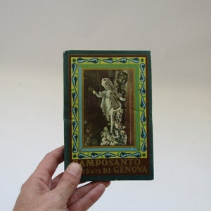 Souvenir de Gênes, Gênes Italie, Cadeau de Gênes, Composanto di Genova, souvenir antique, collection 0f 48 souvenir papier souple Cartes postales de Gênes