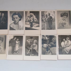 cartes postales en noir et blanc du milieu du siècle, cartes postales vintage, cartes postales anciennes, cartes postales anciennes, pour cadeau, cartes postales romantiques du milieu du siècle