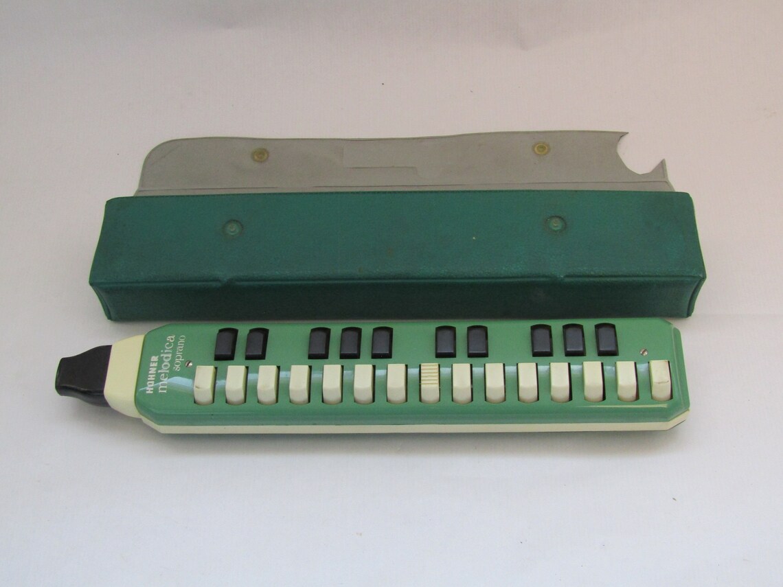 Vintage Hohner Soprano green Melodica Musical Instrument with Etsy