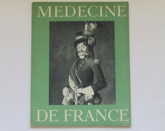 Vintage French Culture Magazine: Mid-Century Art, Medicine de France