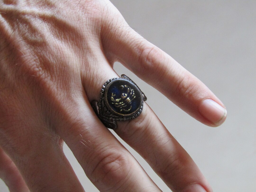 Iron Scorpio Ring, Vagabond Ring, Scorpio Ring, Iron Scorpio Ring