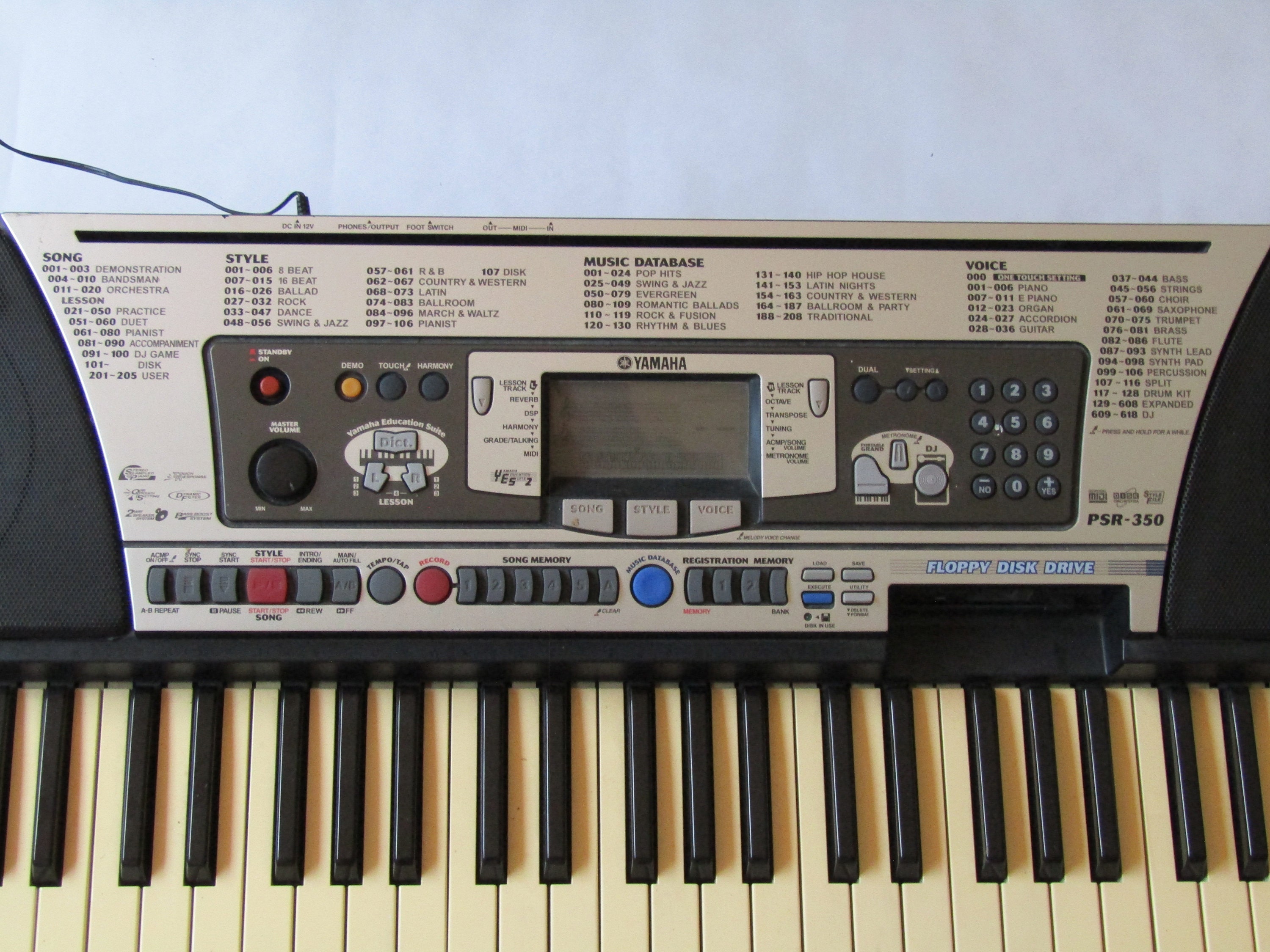 Yamaha PSR 350 Portasound Yamaha Psr 350 Keyboard Yamaha PSR 350