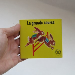 vintage Français livre pour enfants La grande course, Français livre pour enfants, Français petit livre pour enfants, décoration de crèche, pour collection, pour enfant
