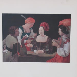 Georges de la Tour, impressão de arte, impressão de arte francesa, O afiado de cartas com o ás de ouros, impressão de arte do afiado de cartas, Arte de gênero, impressão de arte rara